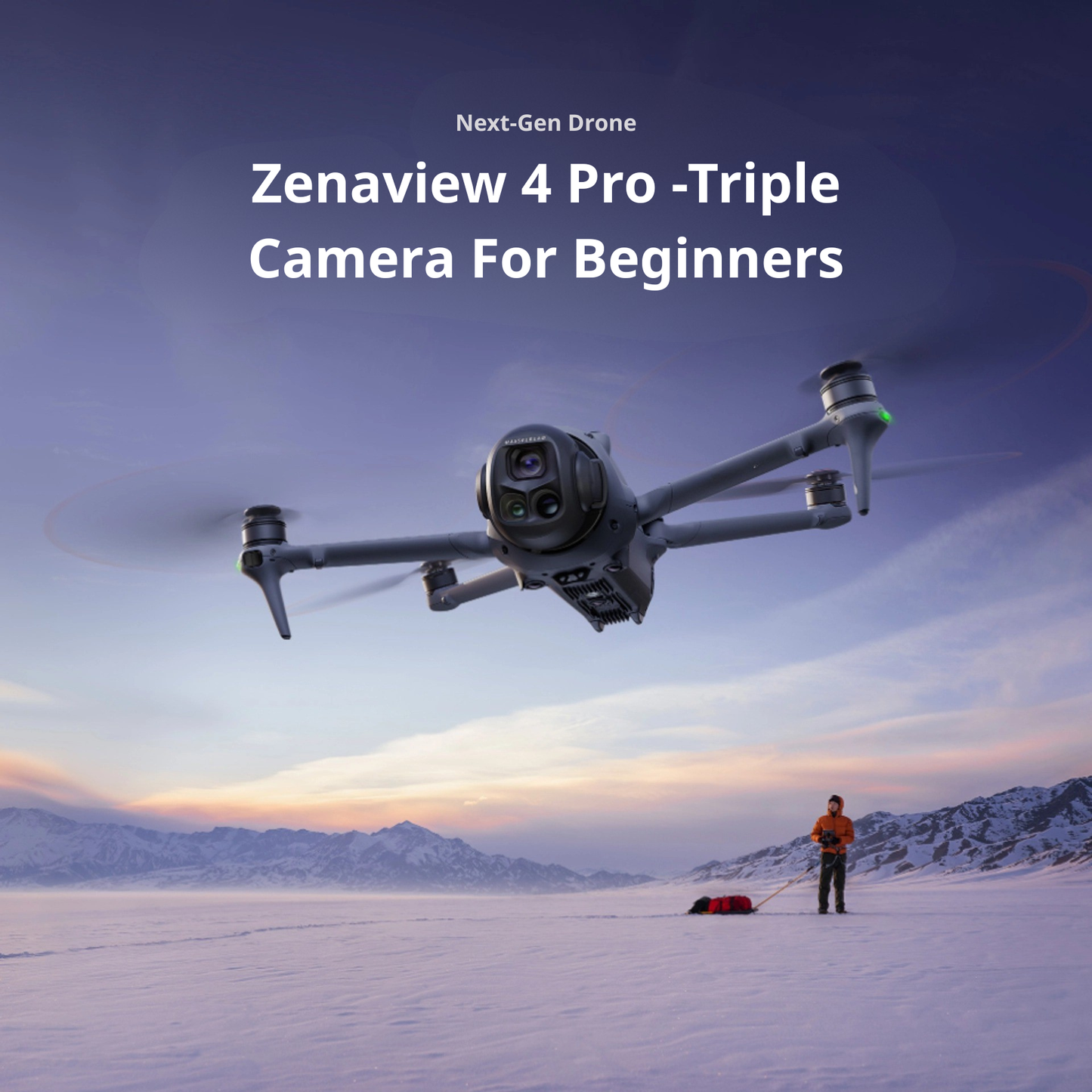 ZENAVIEW 4 Pro  – Triple Camera Drone | Pro Power, Beginner Friendly