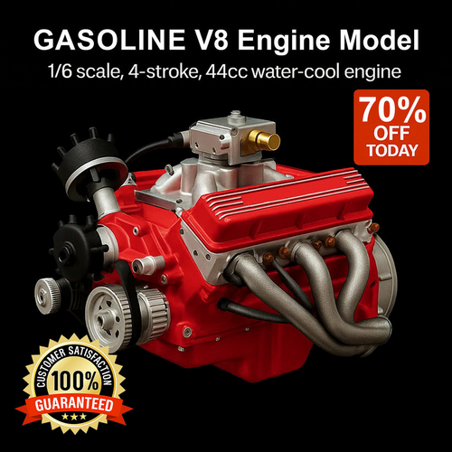 Gasoline OHV V8 Small-block Engine Model Kits