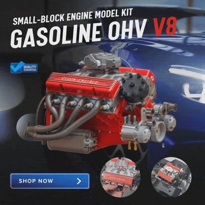 Gasoline OHV V8 Small-block Engine Model Kits